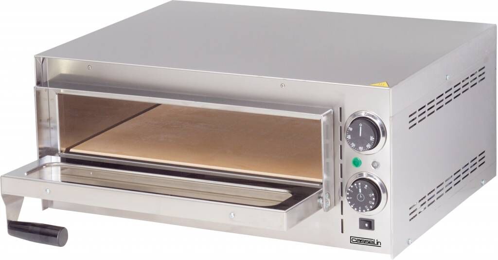 Casselin Pizza Oven Casselin, RVS, 1x35cm pizza, 55(b)x25(h)x43(d), 230V/2000W