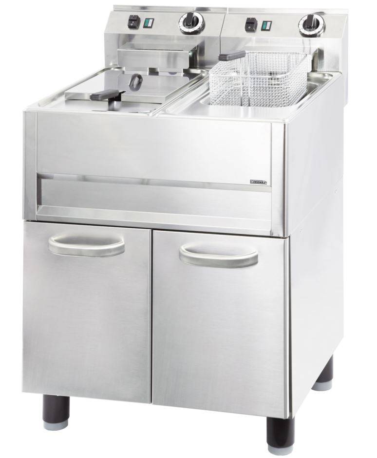 Casselin Friteuse Casselin, elektrisch,  2x13L, 66(b)x92(h)x60(d), 400V/2x9.9kW