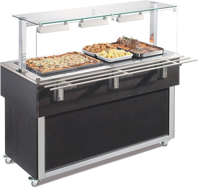 Nordcap Buffet eiland Nordcap, met Warmhoudplaten, 149(B) X 129(H) X 65(D), 230V/4x 285W