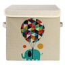 COELHO Fabric Storage Box with Lid Cartoon Folding Storage Box, Toy Snack Storage Box, Linen Storage Box With Lid-B-30 * 30 * 29Cm