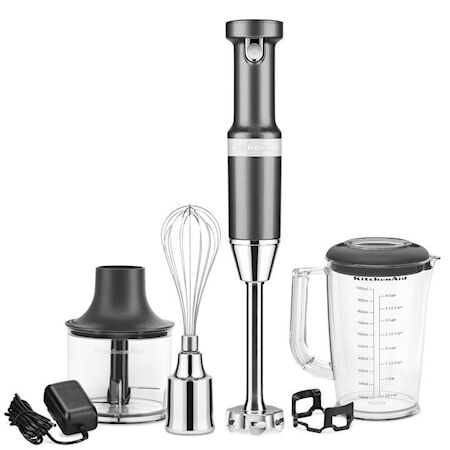 KitchenAid Artisan 5KHBBV83EMS Stavmikser-sett Trådløs Medallion Sølv