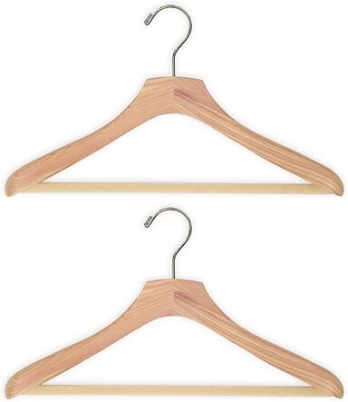 Care with Carl 2-Pack Cedar Wood Suit Hanger