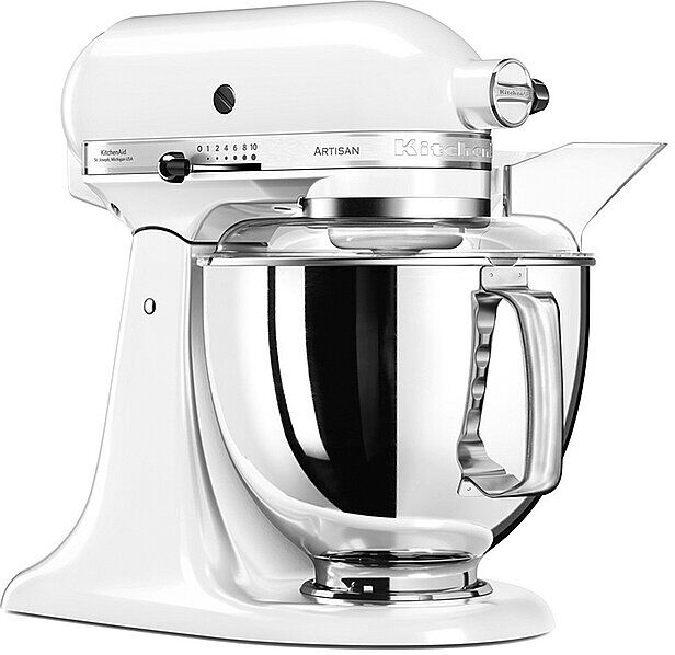 Auf Lager KITCHENAID Küchenmaschine Artisan 175 4,8l 300 Watt 5KSM175PSEWH (Weiss) 5413184200725 weiß EG