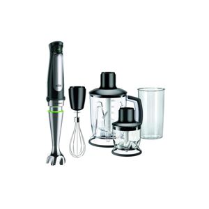 Braun Stabmixer »MultiQuick 7 MQ7045X Silberfarben Schwarz«, 1000 W schwarz/silberfarben/transparent