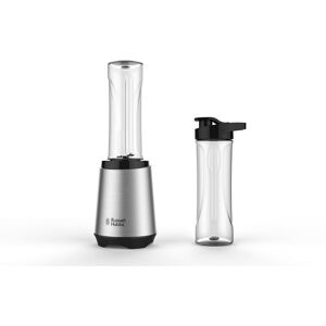 RUSSELL HOBBS Smoothie-Maker »Mix and Go Steel«, 300 W transparent/silberfarben