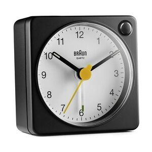 Braun BC02XBW Quarzwecker Schwarz, Weiß