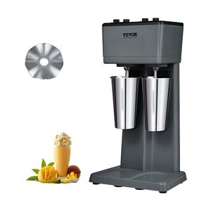 VEVOR Pro Drink Mixer Getränkemixer 750 W 820 mL Doppelkopf-Milchshakemaschine, 3 Drehzahl Einstellbar 15000 / 18000 / 21000 U/min, Edelstahlbecher Milk- & Proteinshake, Getränkemixer, Cocktail