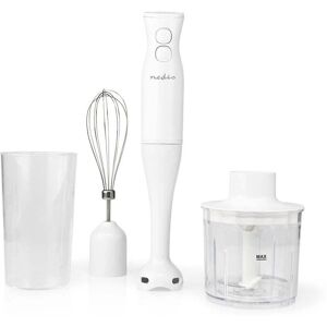 Nedis Hand Blender   400 W   Hastighedsindstillinger: 2-hastighedsindstilling   Chopper   Hvid