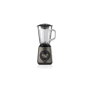 Black & Decker BXJB1000E, Cooking blender, 1,5 L, Impulsfunktion, Knusning af is, 1000 W, Sort, Transparent