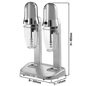 GGM GASTRO - Mixeur plongeant PREMIUM - avec 2 agitateurs - 2x550ml - 2x100 Watt