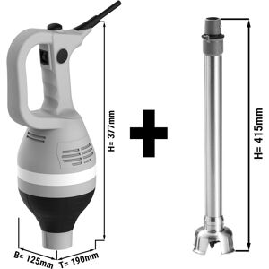 GGM GASTRO - Mixeur plongeant avec pied 350mm - 430 watts - Vitesse réglable en continu