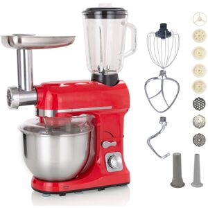 - Robot multifonctions 5l 1000w rouge avec hachoir et blender 1,5l en verre  rouge - rouge