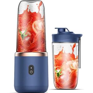 Blender electrique Smoothie 0,4L 200W bleu fonce Vendos85