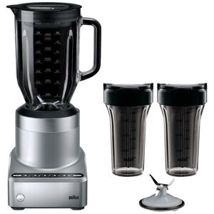 Braun PowerBlend JB7192 - Bol mixeur blender - 1.6 litres - 1 kWatt - acier inoxydable - Publicité