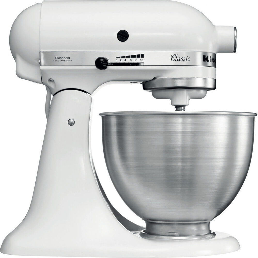 KitchenAid 5K45SSBFW Classic Stand Mixer K45 - Matt White