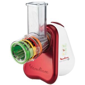 Moulinex Fresh Express DJ755G Affettatutto Grattugia Elettrico, 5 Funzioni di Taglio, 150 W, 1 Liter, 1 Decibel, plastica, Rosso