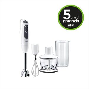 Braun Frullatore A Immersione Minipimer Mq3135wh Sauce-bianco/grigio