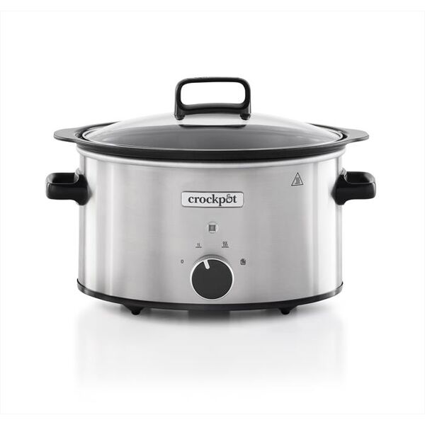 crock pot slow cooker 3,5 lt sizzle&stew-silver