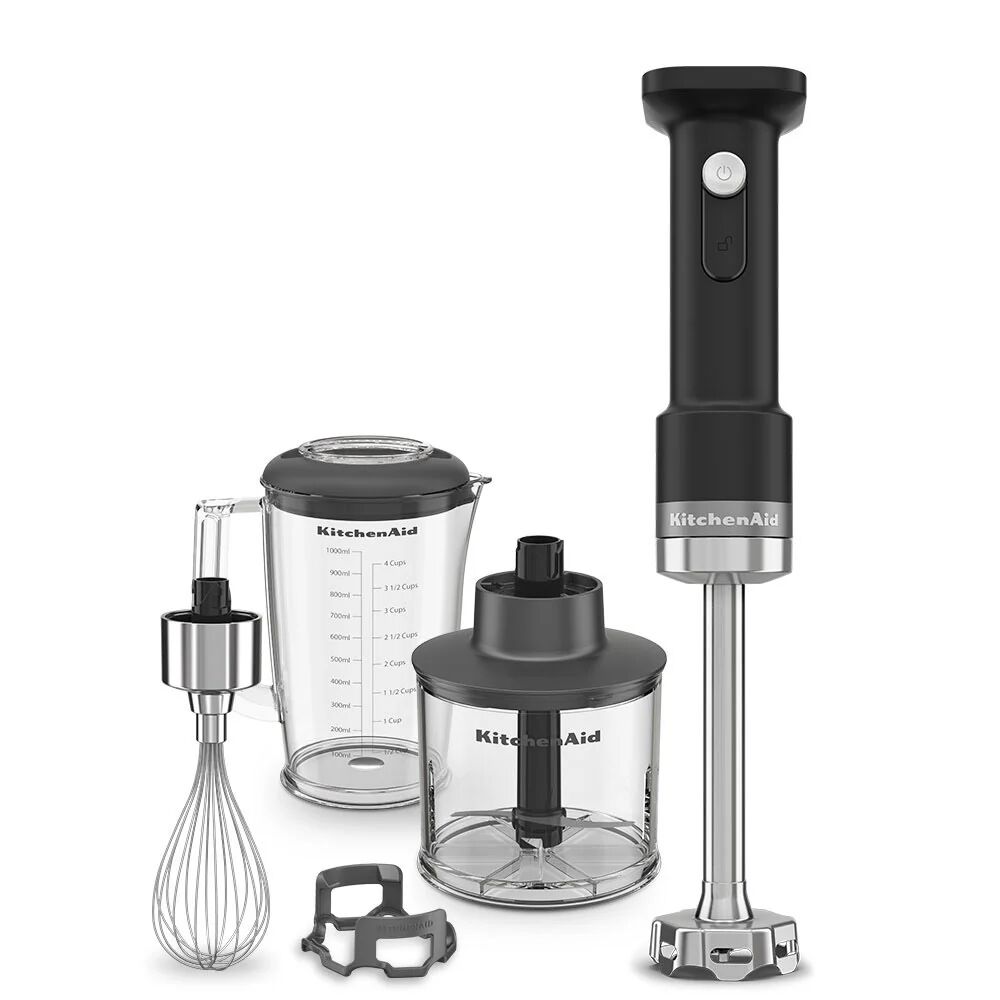 KitchenAid Frullatore a Immersione Cordless Go con Accessori (Batterie Esclusa)