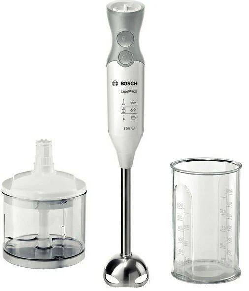 Bosch ErgoMixx MSM66120 frullatore Frullatore ad immersione Grigio, Bianco 600 W