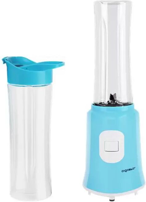 Frullatore 300W con borraccia portatile Bianco e Blu senza BPA Aigostar