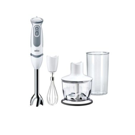 Braun MQ 5235 WH 0,5 L Frullatore per cottura 1000 W Grigio, Bianco (0X22111341)