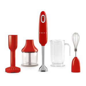 - Smeg Hand Blender With Accessories Red - Köksassistenter Och Mixers