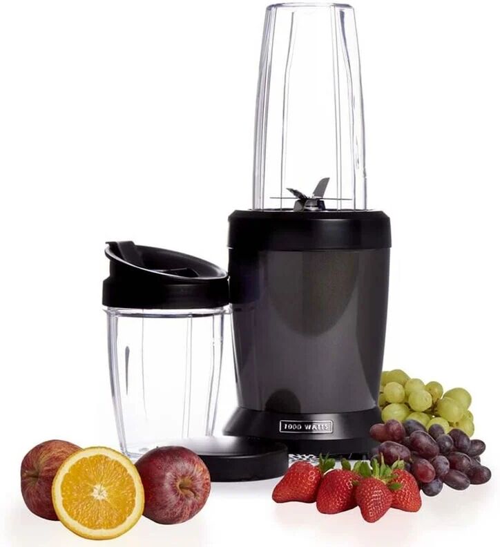 Wilko - Bullet Blender In Graphite Grey, 1000W 0.8L & 0.5L Cups SDA1041WK