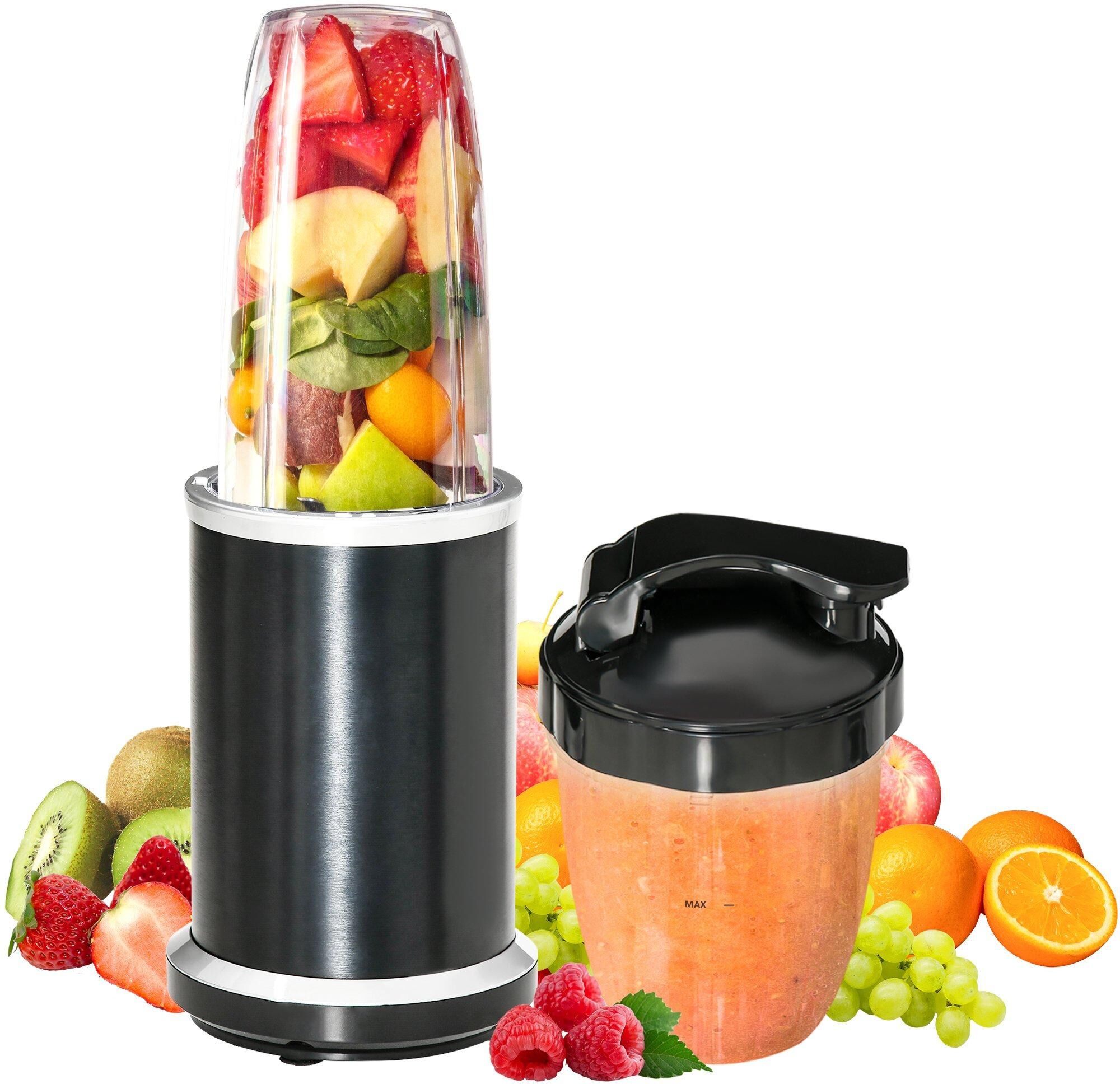 HOMCOM 4 In 1 Blender Smoothie Maker Custom Time Cross Blade Base