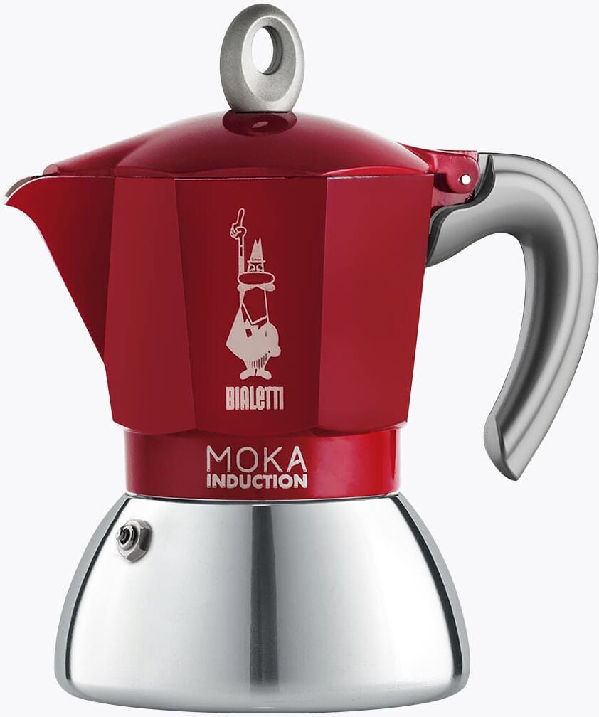 Bialetti Espressokocher New Moka Induction 4 Tassen Rot