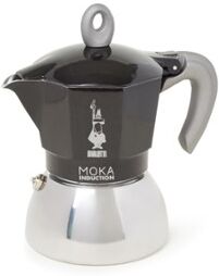 Bialetti Moka Induktionsperkolator 4 Tassen Schwarz