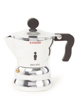 Alessi Moka Kaffeemaschine Silber