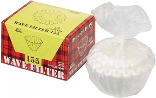 Papierfilter Kalita „Wave #155 White“, 50 Stk.