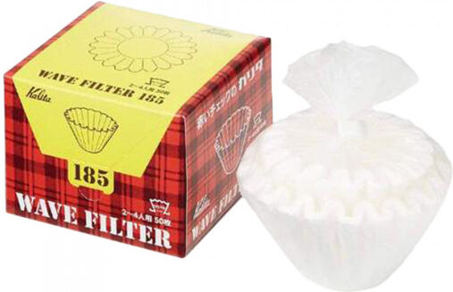 Papierfilter Kalita „Wave #185 White“, 50 Stk.