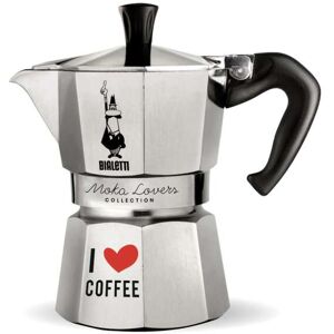 Bialetti Espressokocher »I love Coffee« silberfarben