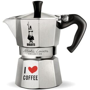 Bialetti Kaffeekanne »I love Coffe« silberfarben Größe