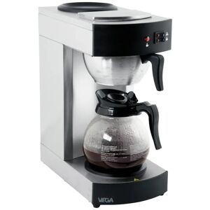 VEGA Kaffeemaschine; 1800ml, 19.5x43.2x36.5 cm (BxHxT); schwarz/silber