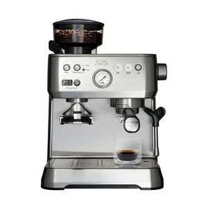 Solis Siebträger Kaffeemaschine 54 mm Siebhalter Milchaufschäumer Bohnenmahlwerk
