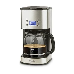 H.Koenig MG30 Kaffeefiltermaschine / 12-20 Tassen / 1,5 L / LCD Bildschrim / programmierbar / silber