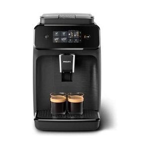 Philips Espresso-Kaffeemaschine für Bohnenkaffee mit Mahlwerk - 2 Getränke - Touchscreen - AquaClean - Mattschwarz - EP1200
