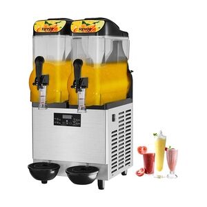 VEVOR Kommerzielle Slushy-Maschine, 24 L Einzelschüssel, 50 Tassen Margarita-Maschine, 500 W Edelstahl Margarita Smoothie, Frozen Drink Maker, Slushie-Maschine für Party, Café, Restaurants, Bars usw.