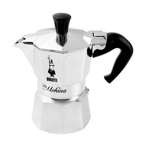 Bialetti Caffettiera Mokina Aluminium, Silber, Fassungsvermögen halbe Tasse