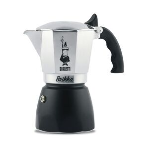 Bialetti Brikka Kaffeemaschine mit Kanne Schwarz, Silber