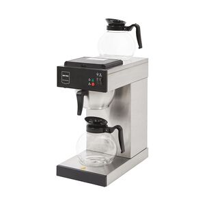 Metro Professional Filterkaffeemaschine GCG2001, Edelstahl / Kunststoff, 21.5 x 41 x 46cm, 2000 W, inklusive 2 Glaskannen 1.8 L, silber / schwarz