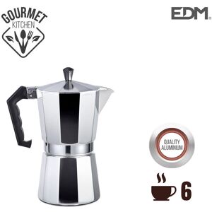 Gourmet Kitchen - Aluminium-Kaffeemaschine - 6 Tassen - edm