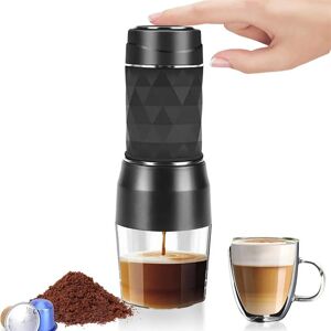 Zhishangyoupin Neue Mini-Kaffeemaschine Handgepresste Kapsel-Schleifkaffeemaschine Tragbare Reise-Handtasche