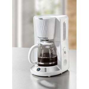 Russell Hobbs Frühstücksserie Honeycomb aus Hochglanz-Kunststoff, Kaffeemaschine, Weiss