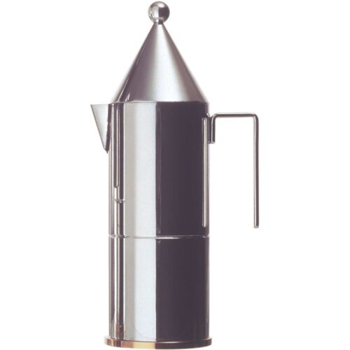 Alessi 90002 LA CONICA ESPRESSOMASCHINE – silber – 150 ml Volumen