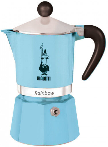 Espressokocher Bialetti „Moka Rainbow 3-cup Light Blue“