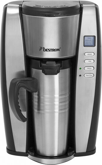 Bestron kaffeemaschinen Thermoskanne 400 ml 650W Silber 2 teilig